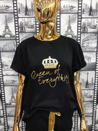 T-shirt Queen Black